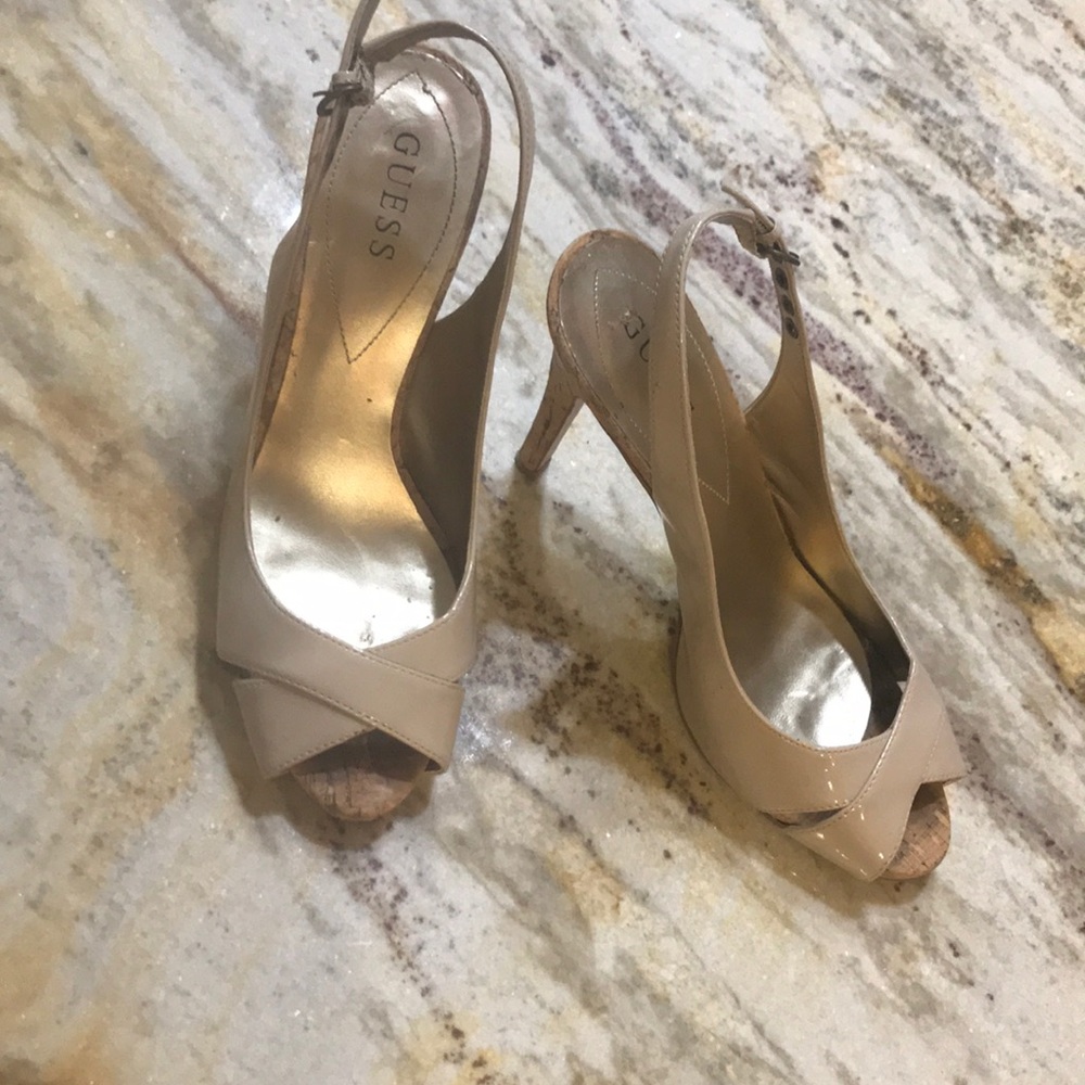 beige Guess heels
